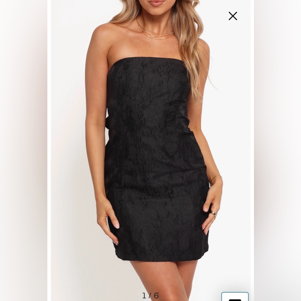 NWOT- Petal And Pup monia mini dress, Black, XL